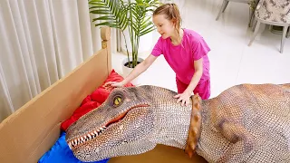 🦕Dino Katastrofa! Stephiino Zaspančno Jutro z Dinozavri❤️