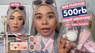 Makeup cuman 10rb sampai 20ribuan aja! ONE BRAND TUTORIAL PINK FLASH!