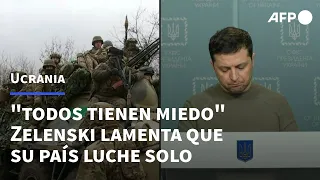 Presidente ucraniano lamenta que dejaron a su país "solo" frente a Rusia | AFP