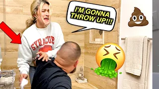 ASKING MY WIFE TO WIPE MY BUTT PRANK!! (Hilarious reaction)