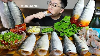 오도독 식감이 예술인 🐟통전어와 소주🍶 한잔 먹방은 못참지!ㅋㅋ Raw Gizzard shad MUKBANG