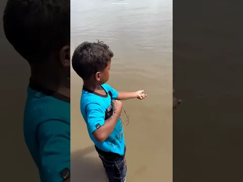 A big fish got caught in the net