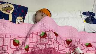 رده فعل بابا لما شاف حور هتنام لوحدها في الأوضه ومش هتنام معاه😅♥️
