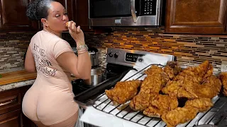 Fried Ribs | Potato Salad | Bake Beans In 4K