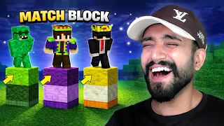 Minecraft Match The COLOR BLOCK Challenge... But With a TWIST.