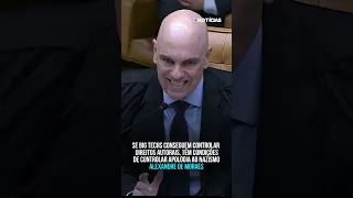 Alexandre de Moraes questiona os motivos das big techs permitirem conteúdos apologia ao nazismo