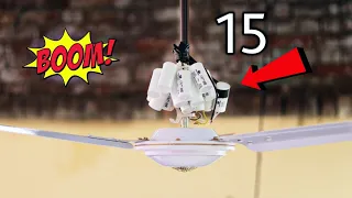 पूरे 15 Capacitor Ceiling Fan में लगा दिया !! फिर जो हुआ || Lots Of Capacitor in a Fan Experiment