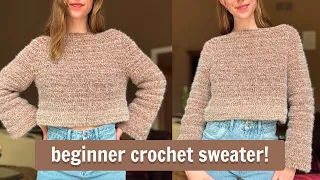 Crochet Raglan Sweater for Absolute Beginners