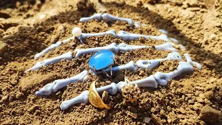 Ancient treasure. When I dig a diamond, I found a buried treasure.