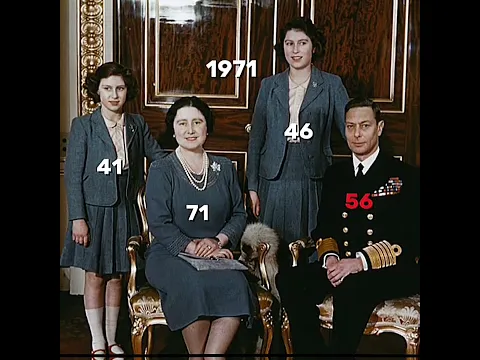 Queen Elizabeths life with her family 🧬🧬🧬 #royalhistory #elizabethll #georgevi #queenmother #margare
