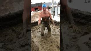 I swam in cow manure