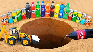 EXPERIMENT Coca Cola, Pepsi Max and Blue, Schweppes, Different Fanta, 7Up, Sprite vs Mentos