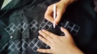 পাঞ্জাবি আর্ট এবং সেলাই টিউটোরিয়াল 🙂 easy hand art and ambroidary