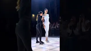 Live on stage painted dress #inspiration #models #supermodels #details