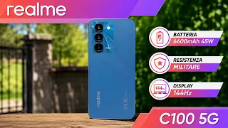 Realme C100 5G, la recensione: display 144Hz, batteria INFINITA e resistenza militare