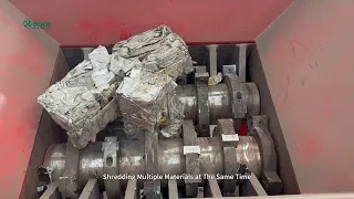 Hydraulic Shredder Auto-Reverse Test | For Baled Aluminum & Engine Blocks