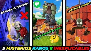 5 MISTERIOS RAROS E INEXPLICABLES de PLANTS VS ZOMBIES Qué No Conocías!!