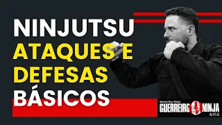 ATAQUES E DEFESAS BÁSICOS NO NINJUTSU - Guerreiro Ninja - Arte Marcial - Defesa Pessoal