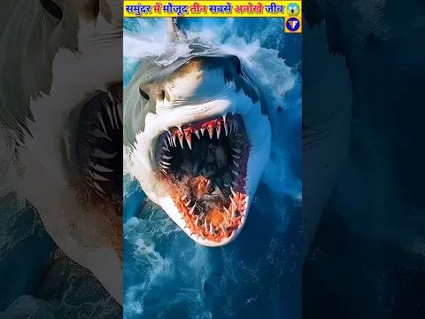 समुद्र के 3 सबसे अनोखे जीव 😱 | 3 most unique creatures of the sea | #shorts #viral #facts