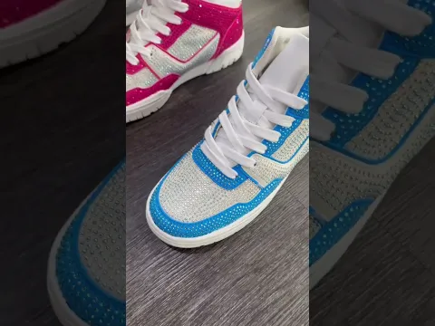 Carnival Jump up Monday Tuesday rhinestone sneakers