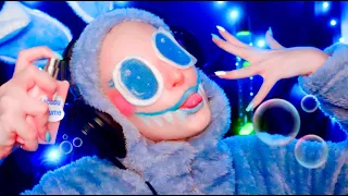 [ASMR] Labubu Does Your Skincare Before Bed *layered sounds & fast talking*