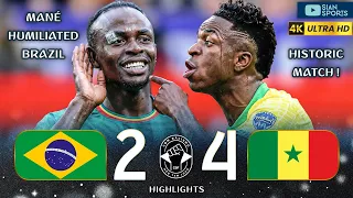 SADIO MANE HUMILHOU O BRASIL E SENEGAL APLICOU UMA GOLEADA HISTÓRICA NA SELEÇÃO BRASILEIRA !