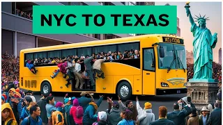 😳New York City Deporting 4500 migrants Back to Texas Giving Out Free One-Way and Bus Tickets.