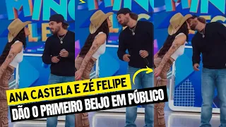 Ana Castela e Zé Felipe dão o primeiro beijo em público e enlouquecem a internet!
