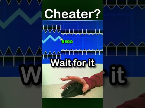 Can I Beat This IMPOSSIBLE Wall Challenge?! 🤔 #shorts #geometrydash