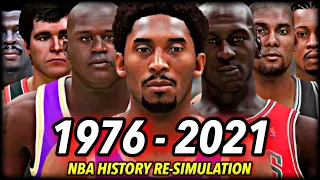 I Reset The NBA To 1976 & Re-Simulated ALL OF NBA HISTORY | CHAPTER 3: The Kobe Era