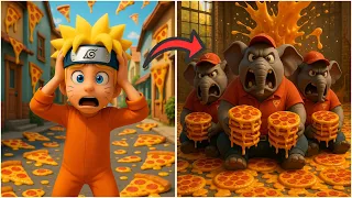 ESTÁ CHOVENDO PIZZA e NARUTO nem imagina DE ONDE elas vem 😅😱