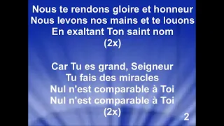 NOUS TE RENDONS GLOIRE ET HONNEUR - Choeur Gloire à Dieu