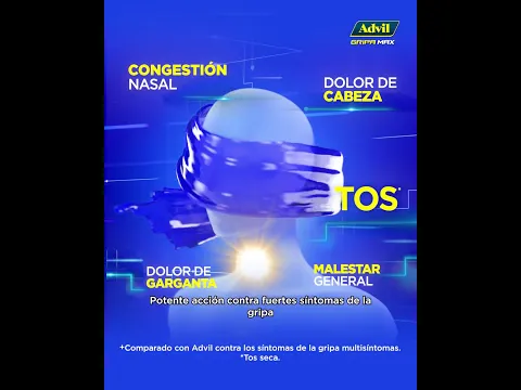 Con Advil Gripa Max libérate de los síntomas de la gripa, incluyendo la tos.