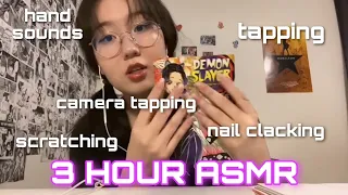 3 HOUR ASMR 😴☁️ FAST TAPPING & SCRATCHING || 1 YEAR ANNIVERSARY SPECIAL 🥳