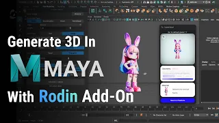Generate 3D in Maya with AI — Hyper3D Rodin Add-on