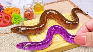 Best Of Japanese Recipe 🏮 Miniature Japanese Grill Eel At Home | ASMR Cooking Mini Food