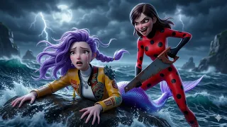 Mermaid Adventure Story  8K 3D Animation 【Mermaid Jasmine, Sonic, Royal Prince, Ladybug, Rapunzel, P