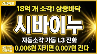 [시바이누 코인 전망] 0.006원 지키면 0.007원 간다