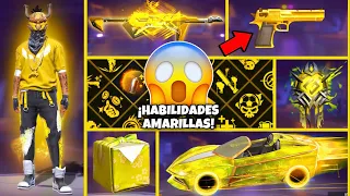 RETO: SOLO PODEMOS USAR COSAS AMARILLAS 💛 *DESERT EN CLASIFICATORIA* FREE FIRE