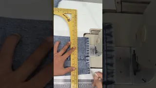 cara mudah menjahit potong sambung celana jeans