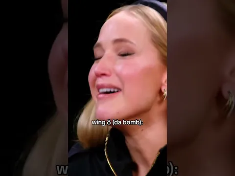 Jennifer Lawrence's reaction to every wing on Hot Ones 😅