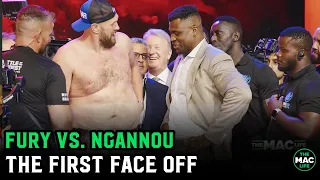 Tyson Fury vs. Francis Ngannou Face Off: "I'm fat as a pig and still number 1"