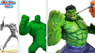Como hacer a HULK con tu plastilina escolar || The HULK from a bunch of clay || DibujAme Un