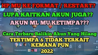 Cara mengembalikan akun ml yang hilang lupa dikaitkan (Cara balikin akun ml yang tertimpa)