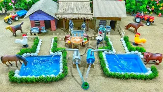water pump science project mini tractor making । diy how to make cow shed