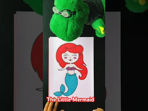 How to draw a mermaid | The Little Mermaid | Disney Princess | For kids aged 5 to 6