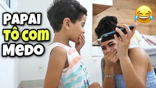 DAVI LIGOU PRO PAI DELE E DISSE QUE EU FUI PRA FESTA E DEIXEI ELE SOZINHO EM CASA 😱
