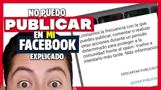 LIMITAMOS LA FRECUENCIA con la que puedes PUBLICAR COMENTAR FACEBOOK 🔵 FACEBOOK Spam #5
