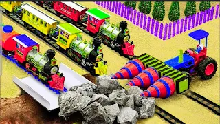 Diy Tractor Mini Bulldozer to making concrete road | Construction Vehicles, Road Roller #20