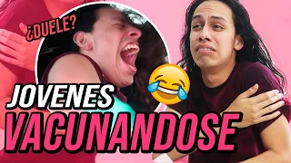Jóvenes VACUNANDOSE 🤣💖 | Gabriel Montero